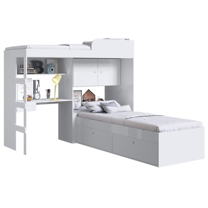 Beliche 6 Portas 1 Gaveta Cj038 Branco - Art In Móveis