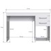 Mesa para Computador 2 Gavetas Mt102 Branco - Decibal Móveis