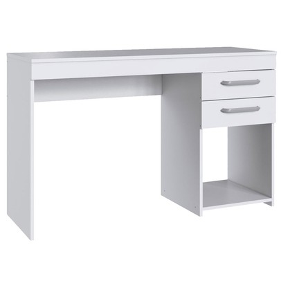 Mesa para Computador 2 Gavetas Mt102 Branco - Decibal Móveis