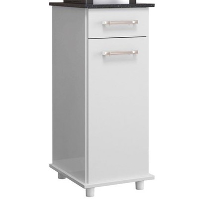 Armário de Cozinha Isis 1 Porta 1 Gaveta Branco - Nicioli