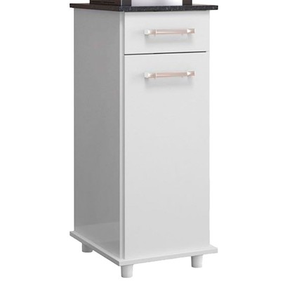 Armário de Cozinha Isis 1 Porta 1 Gaveta Branco - Nicioli