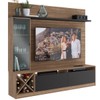 Rack com Painel para TV Até 60 Polegadas 3 Portas  Montana/Grafite 2020 - Quiditá Móveis