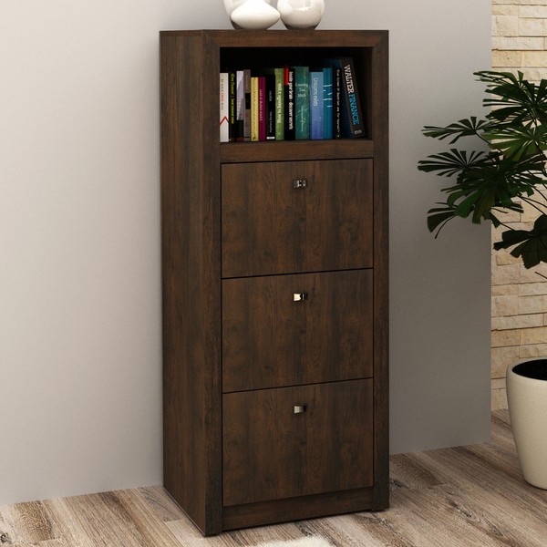 Gaveteiro 3 Gavetas Rústico Me4118  - Tecno Mobili