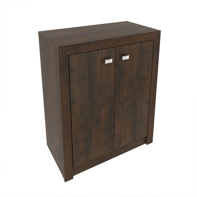 Armário para Escritório Baixo 2 Portas  Rústico Me4103 - Tecno Mobili