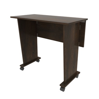 Mesa Escrivaninha Dobrável com Rodízio Rústico Me4117 - Tecno Mobili
