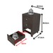 Gaveteiro com Rodízios 3 Gavetas Rústico Me4108- Tecno Mobili