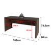 Mesa para Escritório Rústico Me4109 - Tecno Mobili
