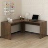 Mesa para Escritório Angular Rústico Me4116  - Tecno Mobili