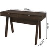 Mesa Escrivaninha 2 Gavetas Rústico Me4128 - Tecno Mobili