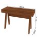 Mesa Escrivaninha 2 Gavetas Amendoa Me4128 - Tecno Mobili
