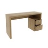 Mesa para Escritório 2 Gavetas Amendoa Me4130 - Tecno Mobili