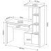 Mesa para Computador 2 Portas 1 Gaveta  Me4143 Amendoa - Tecno Mobili