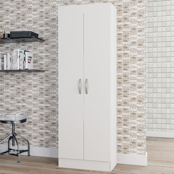 Armário Multiuso Uruguay 2 Portas Branco Brilho - Atualle Móveis