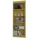 Estante para Livros Sapiranga 4 Prateleiras Amarelo Acetinado - Atualle Móveis