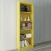 Estante para Livros Sapiranga 4 Prateleiras Amarelo Acetinado - Atualle Móveis