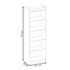 Estante para Livros Sapiranga 4 Prateleiras Branco Fosco - Atualle Móveis