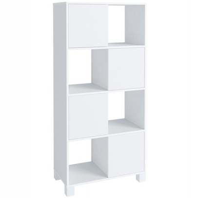 Armário para Escritório Wally 4 Portas 4 Nichos Branco - Artany
