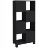 Armário para Escritório Wally 4 Portas 4 Nichos Preto - Artany