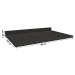 Tampo para Balcão 80 Cm S415 Preto Brilho - Kappesberg