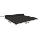Tampo para Balcão 60 Cm S510 Preto Brilho - Kappesberg
