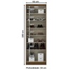 Armário Multiuso Margarida 2 Portas Castanho Hp - Henn