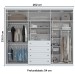 Guarda-Roupa Casal Americano 6 Portas 4 Gavetas Branco Hp - Henn