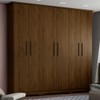 Guarda-Roupa Casal Cover 6 Portas 3 Gavetas Castanho Hp - Henn