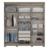 Guarda-Roupa Casal Flora 6 Portas 3 Gavetas Duna/Cristal - Henn