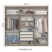 Guarda-Roupa Casal Jade 6 Portas 3 Gavetas Rústico/Off White - Henn