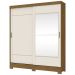 Guarda-Roupa Casal 2 Portas 2 Gavetas Nature/Off White B74 - Briz