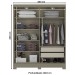 Guarda-Roupa Casal 2 Portas 2 Gavetas Duna/Cristal B74 - Briz