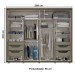 Guarda-Roupa Casal Cavic 2 Portas 6 Gavetas Duna/Off White - Henn