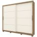 Guarda-Roupa Casal Palace 2 Portas 4 Gavetas Rústico/Off White - Henn
