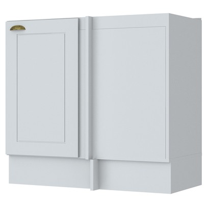 Armário de Cozinha para Canto Americana 1 Porta 100% Mdf Branco - Henn