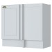 Armário de Cozinha para Canto Americana 1 Porta 100% Mdf Branco - Henn