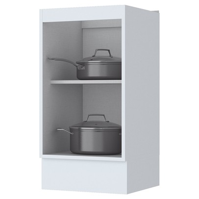 Armário de Cozinha Americana 1 Porta 100% Mdf Branco C365 - Henn