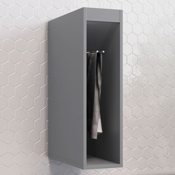 Acessórios para Cozinha Nicho Toalheiro Belize 100% Mdf Cinza - Henn