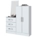 Cômoda Sapateira 2 Portas 3 Gavetas Branco B700 - Henn