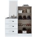 Cômoda Sapateira 2 Portas 3 Gavetas Branco B700 - Henn