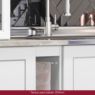 Tampo para Balcão 20 Cm Americana Calcare - Henn