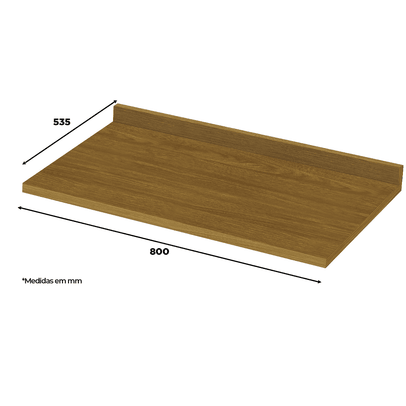 Tampo para Balcão 80 Cm Americana Nature - Henn