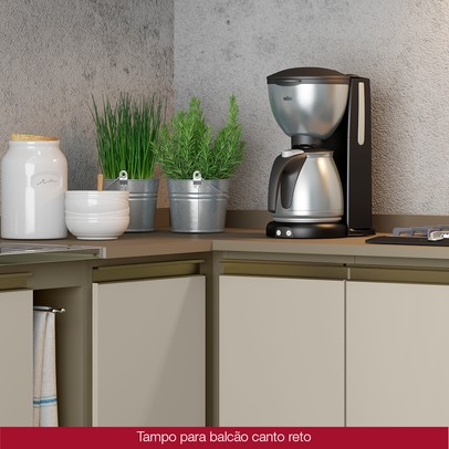 Tampo para Balcão de Canto Reto Americana Duna - Henn