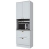 Torre Quente Americana 2 Portas 2 Gavetas 100% Mdf Branco Hp C350 - Henn