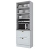 Torre Quente Americana 2 Portas 2 Gavetas 100% Mdf Branco Hp C350 - Henn