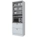 Torre Quente Americana 2 Portas 2 Gavetas 100% Mdf Branco Hp C350 - Henn