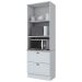 Torre Quente Americana 2 Portas 2 Gavetas 100% Mdf Branco Hp C351 - Henn
