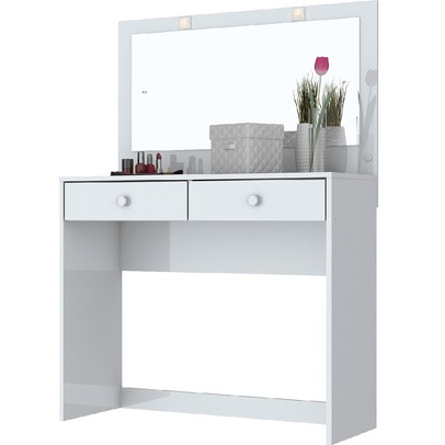 Penteadeira Daila 2 Gavetas Branco - Henn