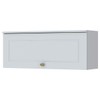 Armário Aéreo Cozinha 80 Cm Americana 1 Porta Basculante 100% Mdf Branco Hp - Henn