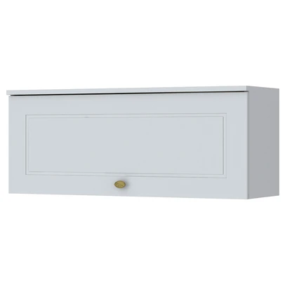 Armário Aéreo Cozinha 80 Cm Americana 1 Porta Basculante 100% Mdf Branco Hp - Henn