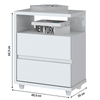 Mesa de Cabeceira Campeche 2 Gavetas Branco - Henn